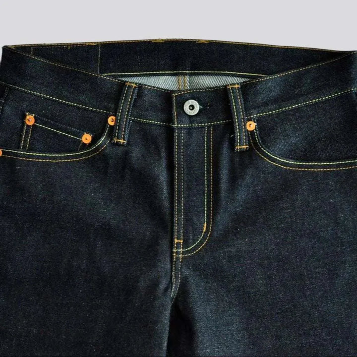 Straight 18oz men's self-edge jeans
