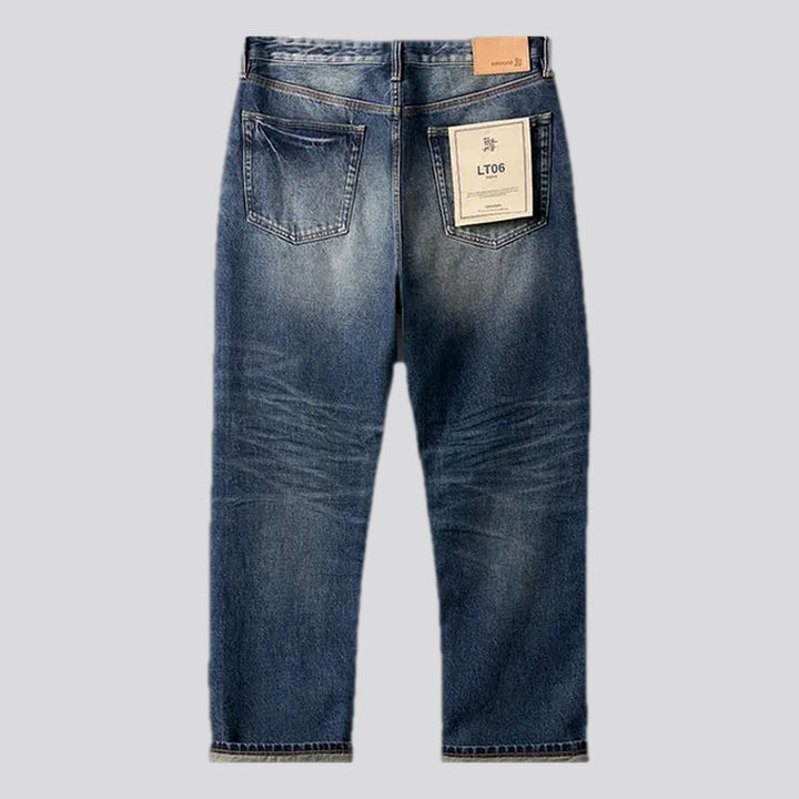 Casual tapered men's jeans