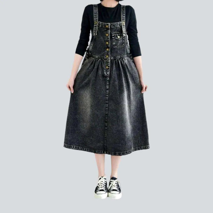 Vintage bell jean dress