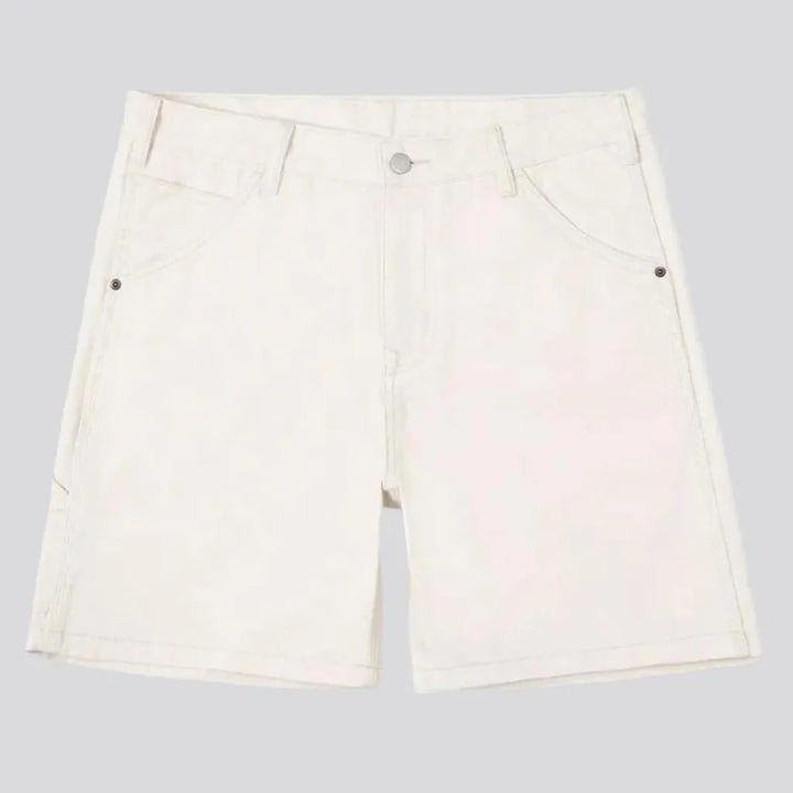 Baggy street men's jean shorts