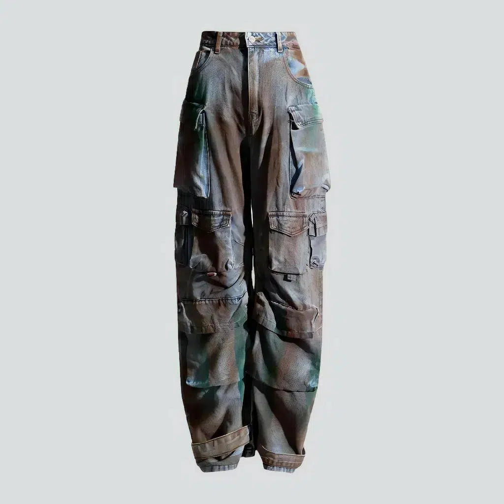 Voluminous multi-cargo jeans | Jeans4you.shop
